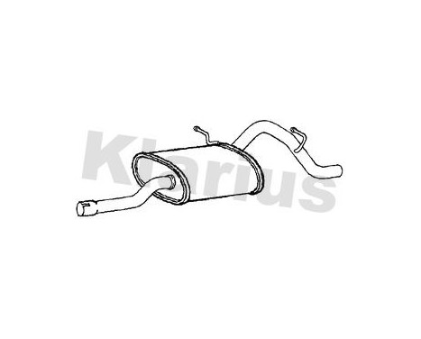 Exhaust backbox / end silencer