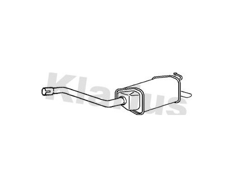 Exhaust backbox / end silencer