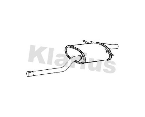 Exhaust backbox / end silencer