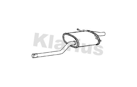 Exhaust backbox / end silencer