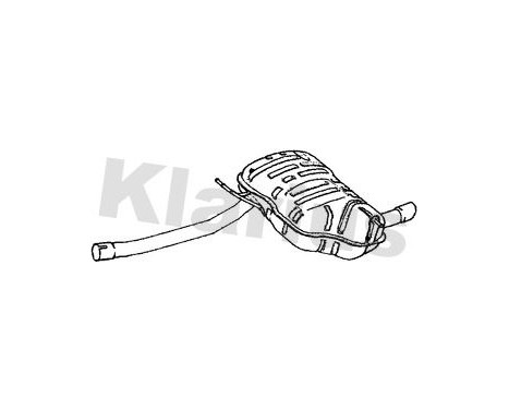 Exhaust backbox / end silencer