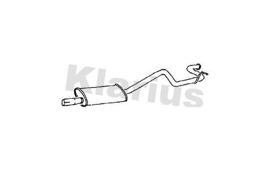 Exhaust backbox / end silencer