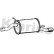 Exhaust backbox / end silencer