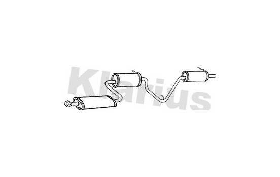 Exhaust backbox / end silencer