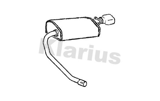 Exhaust backbox / end silencer