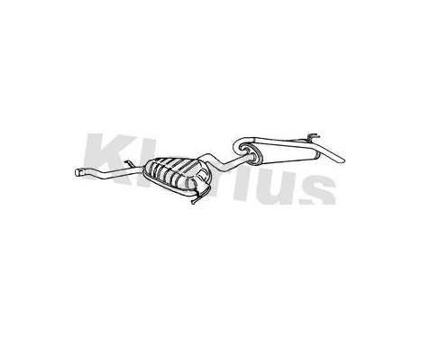 Exhaust backbox / end silencer