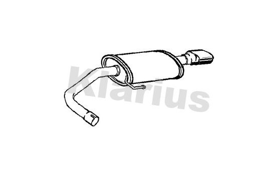 Exhaust backbox / end silencer