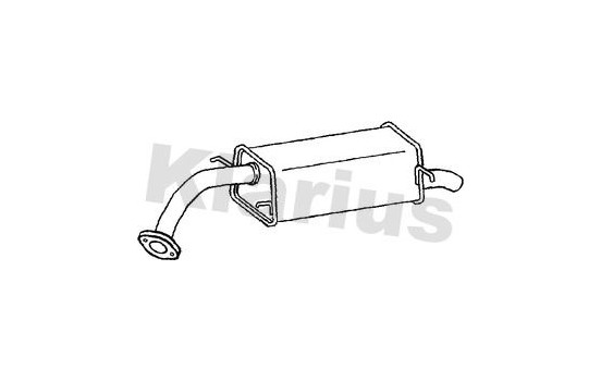 Exhaust backbox / end silencer