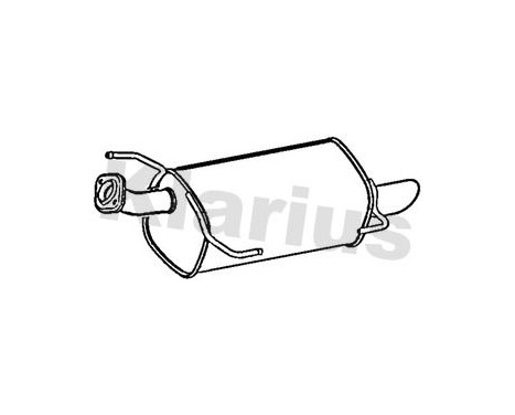 Exhaust backbox / end silencer