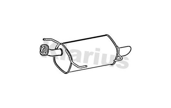 Exhaust backbox / end silencer