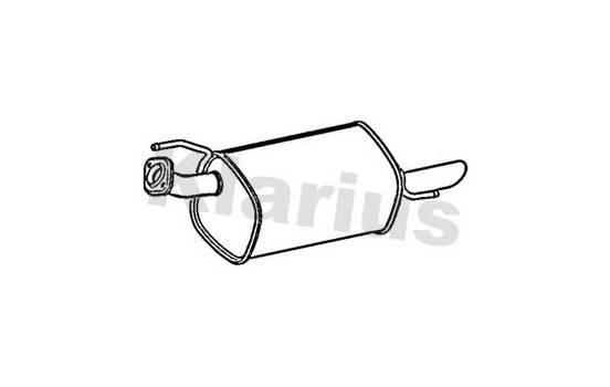 Exhaust backbox / end silencer