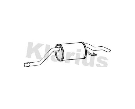 Exhaust backbox / end silencer