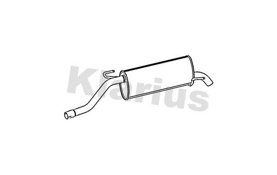 Exhaust backbox / end silencer