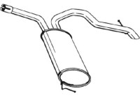 Exhaust backbox / end silencer