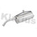 Exhaust backbox / end silencer