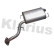 Exhaust backbox / end silencer