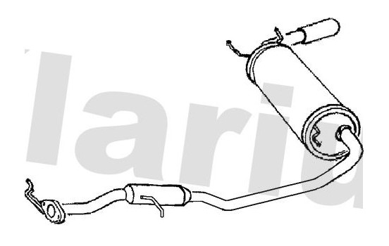 Exhaust backbox / end silencer