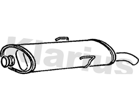 Exhaust backbox / end silencer