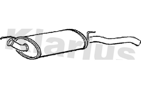 Exhaust backbox / end silencer