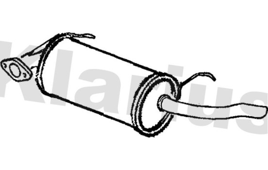 Exhaust backbox / end silencer