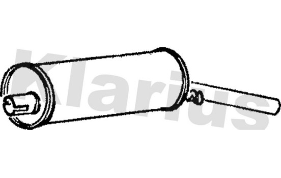 Exhaust backbox / end silencer