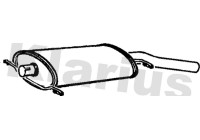 Exhaust backbox / end silencer