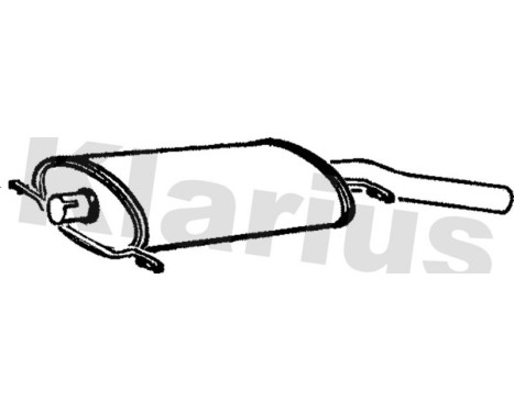 Exhaust backbox / end silencer