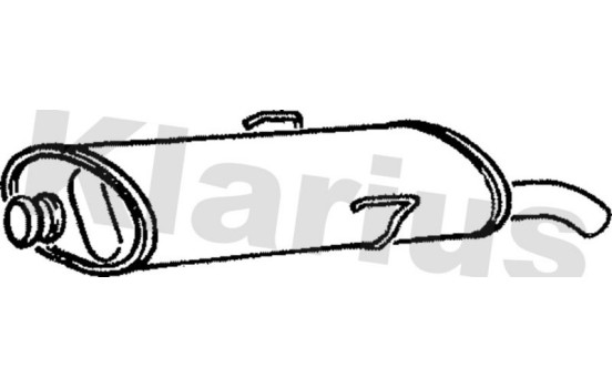 Exhaust backbox / end silencer