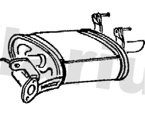 Exhaust backbox / end silencer
