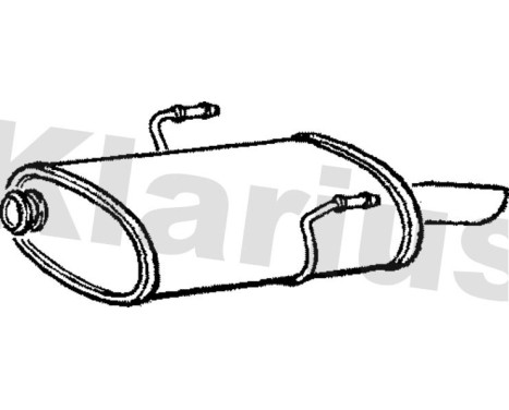 Exhaust backbox / end silencer