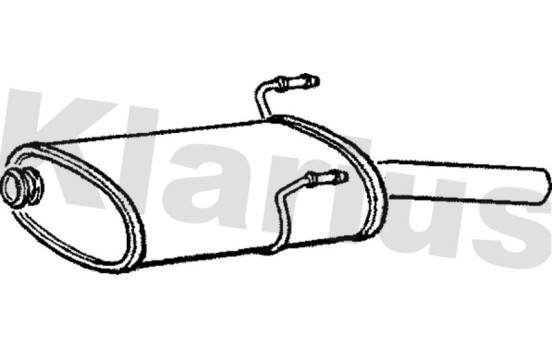 Exhaust backbox / end silencer