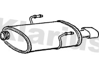 Exhaust backbox / end silencer