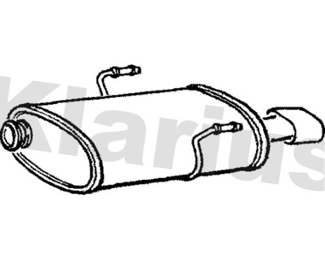 Exhaust backbox / end silencer
