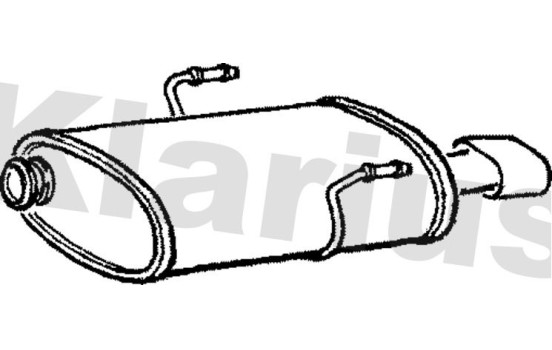 Exhaust backbox / end silencer