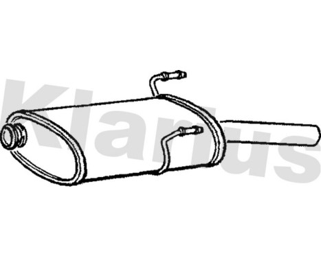 Exhaust backbox / end silencer