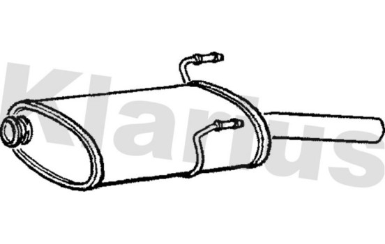 Exhaust backbox / end silencer