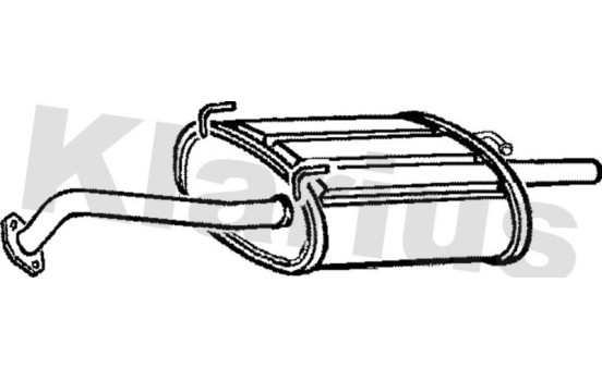 Exhaust backbox / end silencer