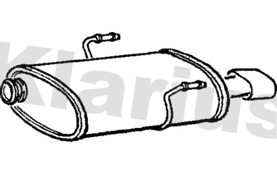 Exhaust backbox / end silencer