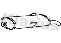 Exhaust backbox / end silencer