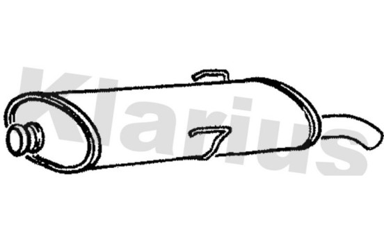 Exhaust backbox / end silencer