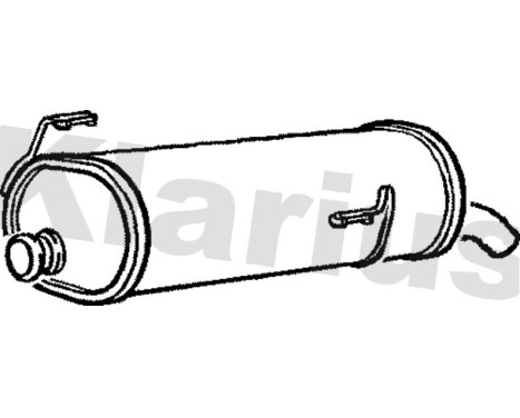 Exhaust backbox / end silencer