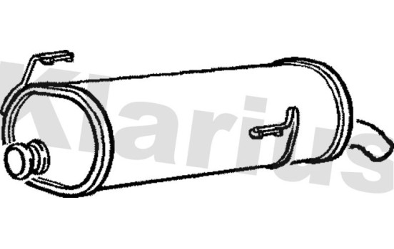 Exhaust backbox / end silencer