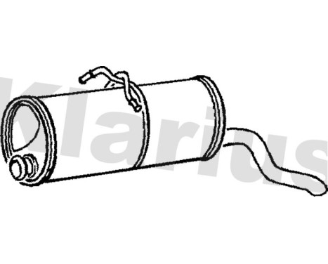 Exhaust backbox / end silencer