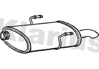 Exhaust backbox / end silencer