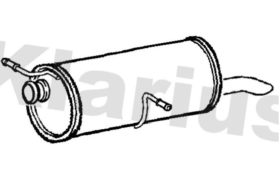 Exhaust backbox / end silencer