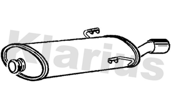 Exhaust backbox / end silencer