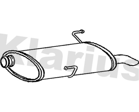 Exhaust backbox / end silencer