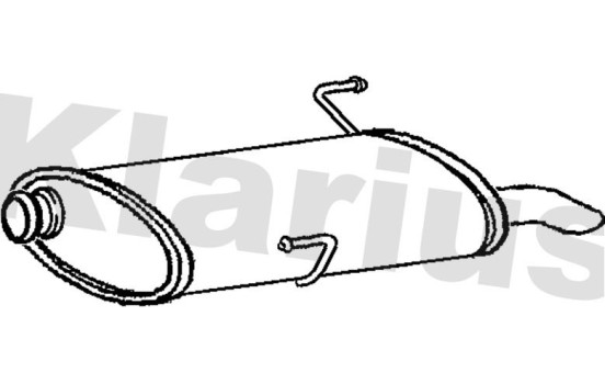 Exhaust backbox / end silencer