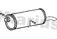 Exhaust backbox / end silencer