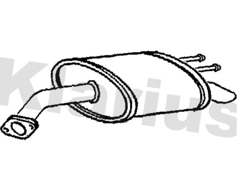 Exhaust backbox / end silencer